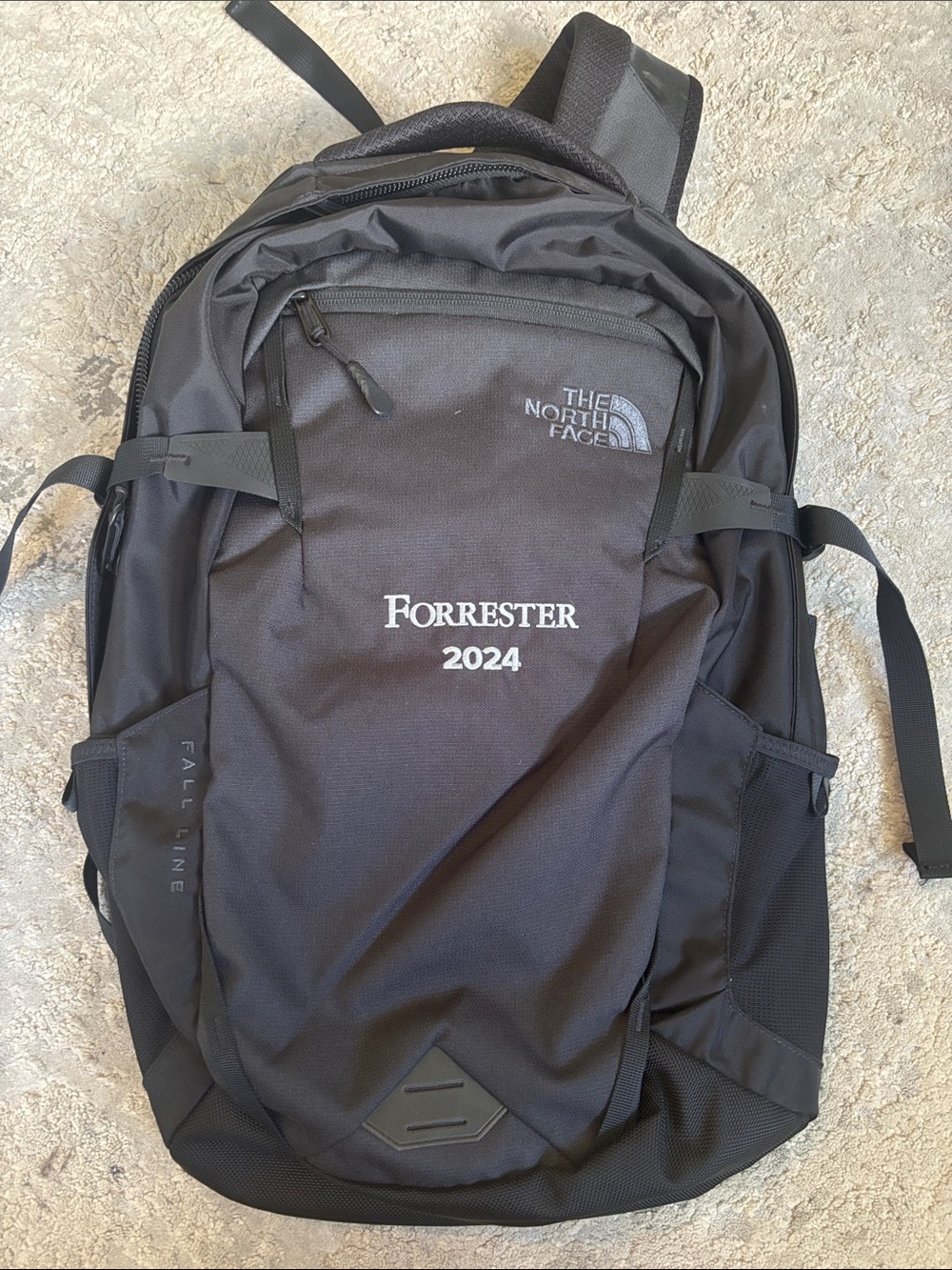 The North Face Forrester 2024 embroidered Black Men's Backpack